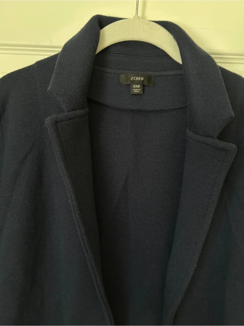 J. Crew Navy Open-Front Blazer Cardigan